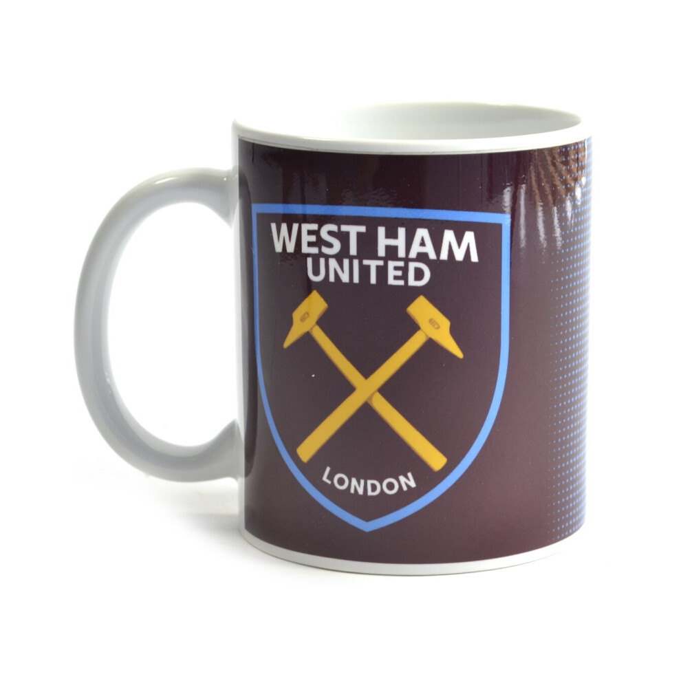 West Ham United Halftone 11oz Boxed Mug