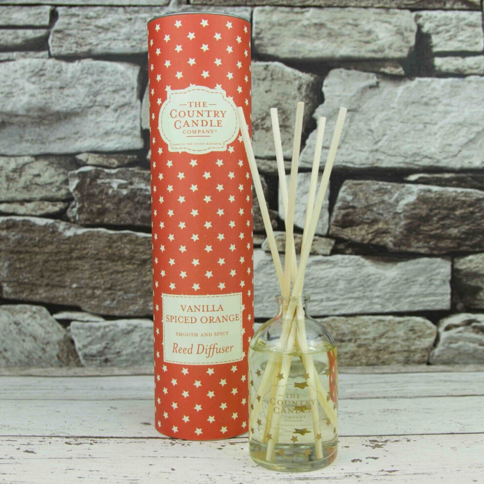 The Country Candle Company Superstars 100ml Reed Diffuser Gift Set Vanilla Spiced Orange