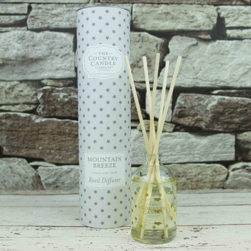 The Country Candle Company Superstars 100ml Reed Diffuser Gift Set Mountain Breeze