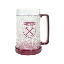 West Ham Freezer Tankard Clear Crest