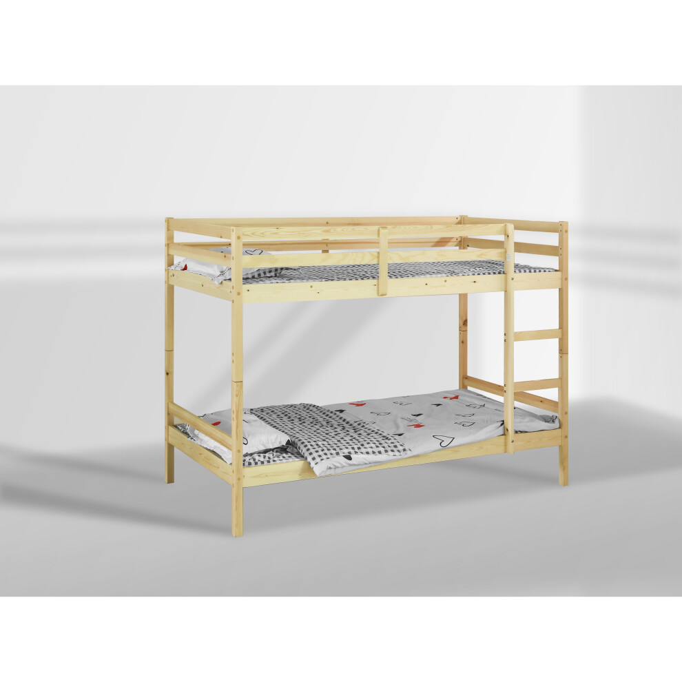 (3FT Pine Frame) Mecor Bunk Bed in Natural Pine, Grey, White