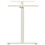 VidaXL vidaXL Manual Height Adjustable Standing Desk Frame Hand Crank White Riser 4