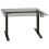 VidaXL vidaXL Manual Height Adjustable Standing Desk Frame Hand Crank Black Riser 2
