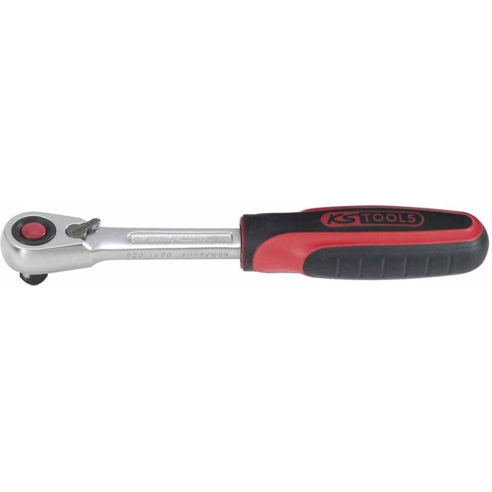 Ks Tools Slimpower Reversible Ratchet Spanner Wrench 72 Teeth 1/4" 920.1490 4042146418307
