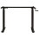 VidaXL vidaXL Manual Height Adjustable Standing Desk Frame Hand Crank Black Riser 3