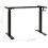 VidaXL vidaXL Manual Height Adjustable Standing Desk Frame Hand Crank Black Riser 8