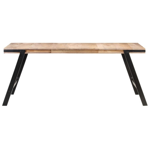 VidaXL vidaXL Solid Mango Wood Dining Table Kitchen Dinner Lounge Side Coffee Desk 1