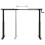 VidaXL vidaXL Manual Height Adjustable Standing Desk Frame Hand Crank Black Riser 4