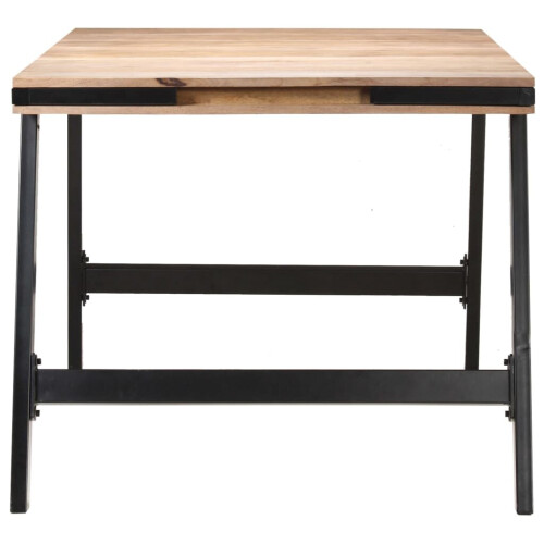 VidaXL vidaXL Solid Mango Wood Dining Table Kitchen Dinner Lounge Side Coffee Desk 2