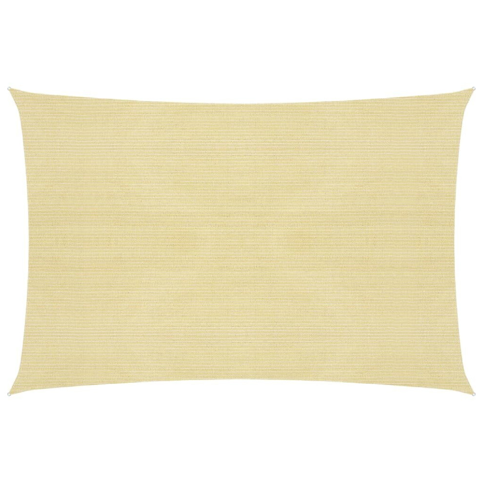 vidaXL Sunshade Sail 160 g/m² Beige 4x7 m HDPE Garden Awning Canopy Sunscreen