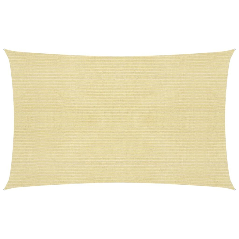 Vidaxl Sunshade Sail 160 G/M² 3X5 M Hdpe Garden Awning Canopy Sunscreen Beige