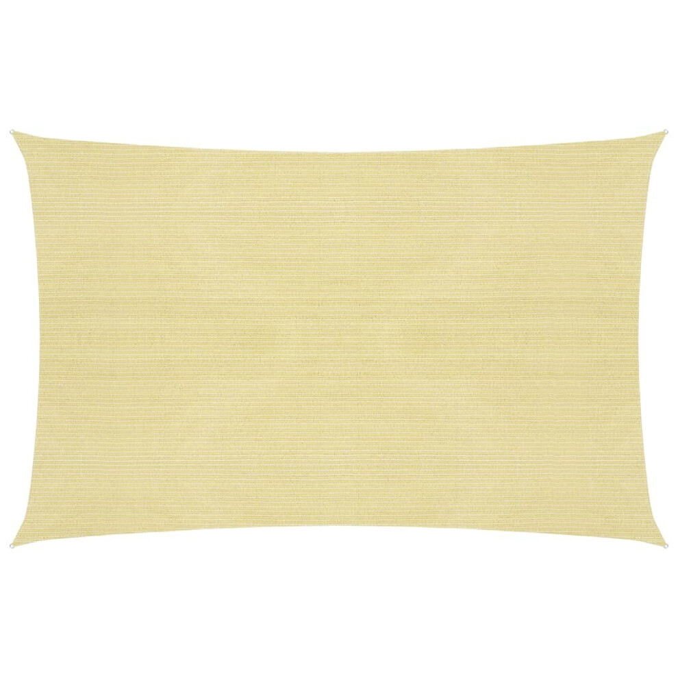 Vidaxl Sunshade Sail 160 G/M² 3X4 M Hdpe Garden Awning Canopy Sunscreen Beige
