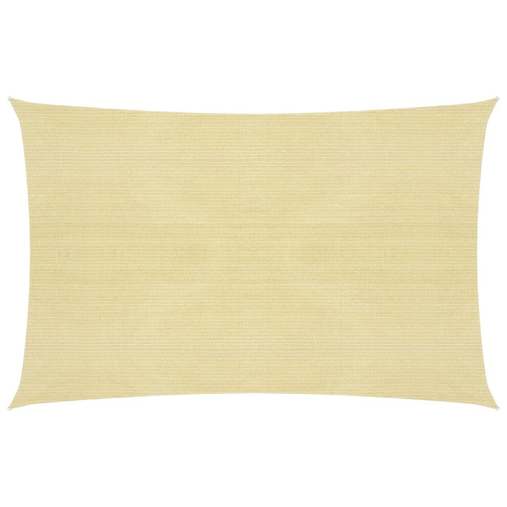 vidaXL Sunshade Sail 160 g/m² Beige 5x8 m HDPE Garden Awning Canopy Sunscreen