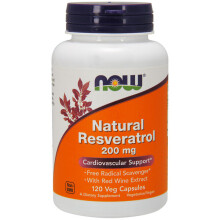 NOW Foods, Resveratrol, 200 mg, 120 vegetarische Kapseln