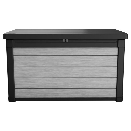 Keter Keter Box αποθήκευσης κήπου 380L ανθρακί Εξωτερική αποθήκευση σεντούκι κορμού Organizer 1