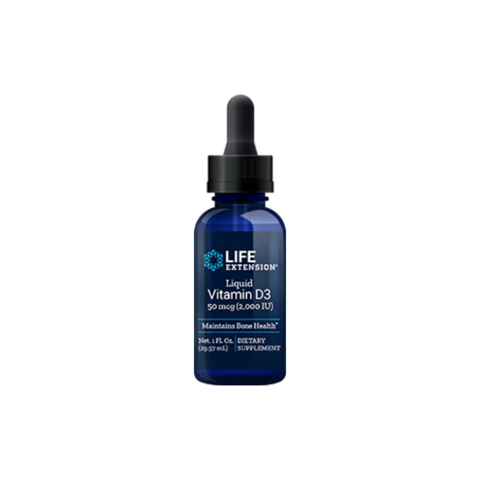 Life Extension Liquid Vitamin D3 50 Mcg (2000 Iu), 29.57 Ml
