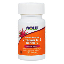 Now Foods Vitamin D-3, 10000iu x 120 Softgels