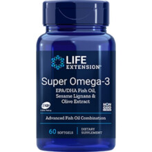 Life Extension, Super Omega-3, EPA/DHA Fischöl, Sesamlignane & Olivenextrakt, 60 Weichkapseln