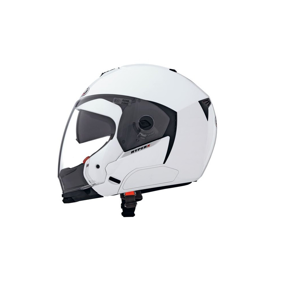 Caberg Hyper X Metal Helmet Gloss Integrated Sun Visor Acu Approved Xs White 8002391002511