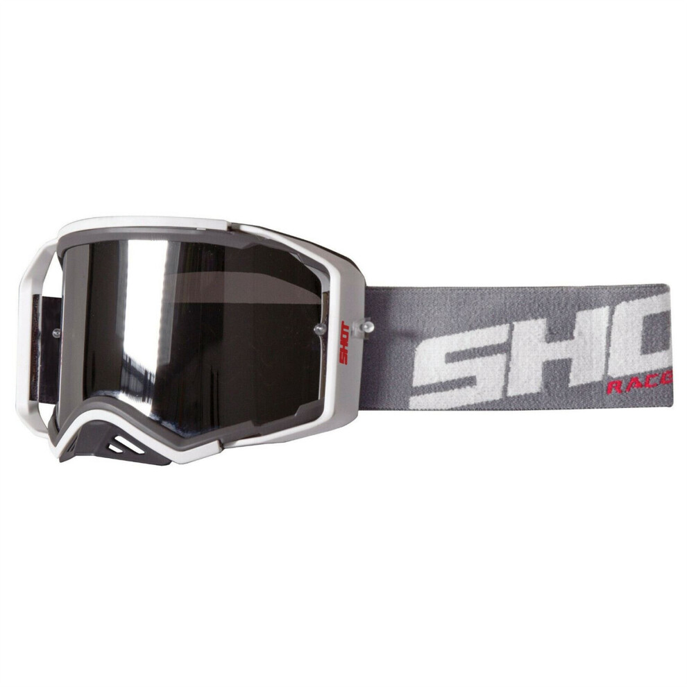 Shot Lite Motocross Mx Enduro Off Road Prospect Vision Goggle Grey White White,Grey 3701030076177