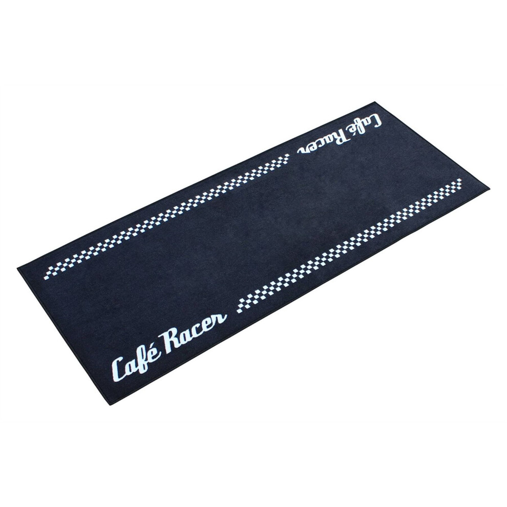Biketek Series 3 Cafe Racer Motorcycle Garage Mat Non-Slip 190X80cm Black 5034862417619