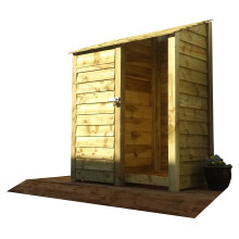 (6ft, Light Green) Wooden Tool Store - Standard Roof (L-146cm, H-126cm / 180cm, W-81cm)