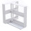 Living And Home 2-Tier Rotating Spice Rack Organiser - Free-Standing Kitchen Storage & Jar Holder, Space-Saving 6