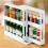 Living And Home 2-Tier Rotating Spice Rack Organiser - Free-Standing Kitchen Storage & Jar Holder, Space-Saving 4