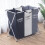 Living And Home (#A 3 Sectiom) Aluminium Frame Folding Laundry Basket Washing Cloths Storage Hamper 2