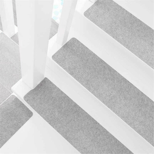 Living And Home (Light Grey) Stair Soft Tread Carpet Mats Staircase Protection 1