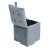 Living And Home Velvet Padded Dressing Table Stool Storage Ottoman Footrest 5