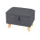 Living And Home (Dark Grey) Storage Ottoman Storage Box Footstool Chair Bench 3