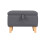 Living And Home (Dark Grey) Storage Ottoman Storage Box Footstool Chair Bench 4