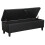 Living And Home PU Leather Storage Ottoman Bench Footrest Stool Black 5