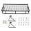 Living And Home (60*24*25cm) Kitchen Wall Mounted Metal Shelf Pan Pot Rack 6