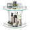 Living And Home (9.8*9.8in) Bathroom Shower Caddy Wall Mounted Corner Shelf 3
