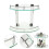 Living And Home (9.8*9.8in) Bathroom Shower Caddy Wall Mounted Corner Shelf 5
