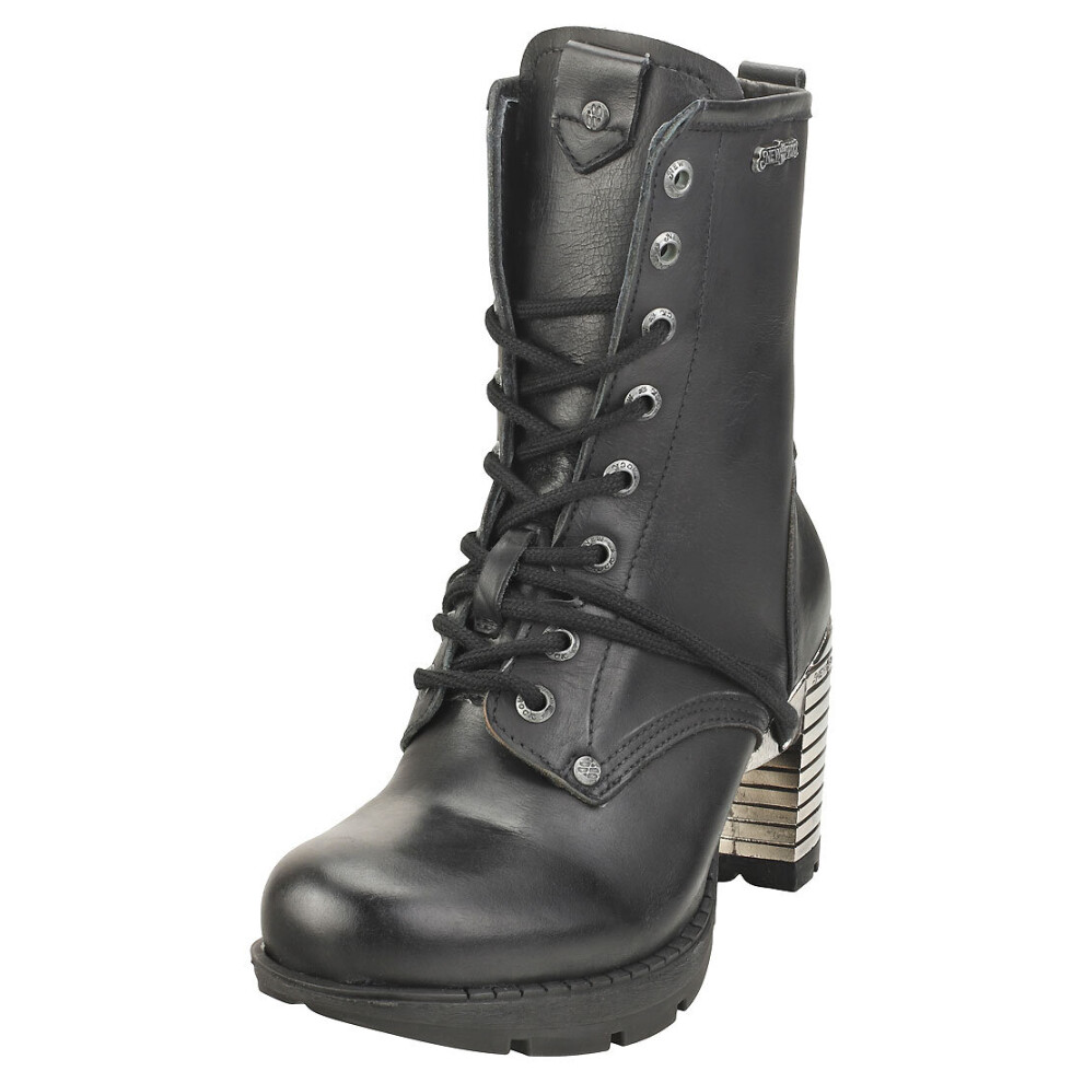 New Rock (4) Ankle Boot Trail M-Tr001-S1 Womens Ankle Boots In Black