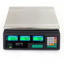 ACS-30 40kg/5g Digital Price Computing Scale for Vegetable UK Plug Silver & Black