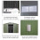 Outsunny Outsunny Outdoor Storage Garden Shed - 9 x 6ft 3