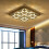 Living And Home (42cm 4 Head-Square, Adjustable) Modern LED Ceiling Light Crystal Flush Chandelier 1