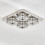 Living And Home (42cm 4 Head-Square, Cool White) Modern LED Ceiling Light Crystal Flush Chandelier 2