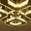 Living And Home (42cm 4 Head-Square, Adjustable) Modern LED Ceiling Light Crystal Flush Chandelier 6