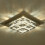 Living And Home (40cm 2 Level-Square, Adjustable) Modern LED Ceiling Light Crystal Flush Chandelier 3