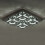 Living And Home (42cm 4 Head-Square, Cool White) Modern LED Ceiling Light Crystal Flush Chandelier 3