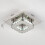 Living And Home (20cm 1 Head-Square, Cool White) Modern LED Ceiling Light Crystal Flush Chandelier 6