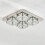 Living And Home (42cm 4 Head-Square, Adjustable) Modern LED Ceiling Light Crystal Flush Chandelier 5