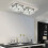 Living And Home (42cm 2 Head-Rectangle, Cool White) Modern LED Ceiling Light Crystal Flush Chandelier 2