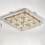 Living And Home (70cm 3 Level-Square, Adjustable) Modern LED Ceiling Light Crystal Flush Chandelier 7