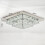 Living And Home (50cm 2 Level-Square, Cool White) Modern LED Ceiling Light Crystal Flush Chandelier 6
